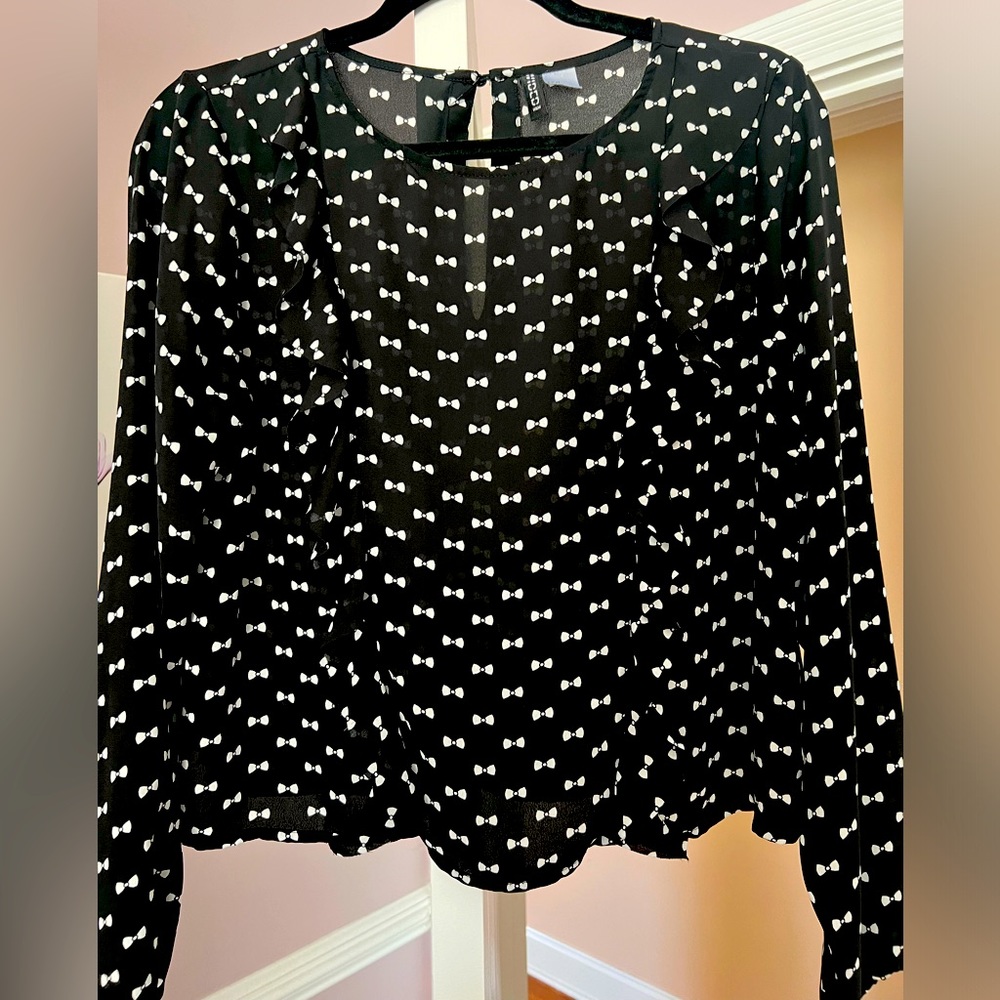 H&M Blouse - Long Sleeve - Polyester